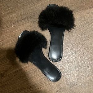 Furry flat slides